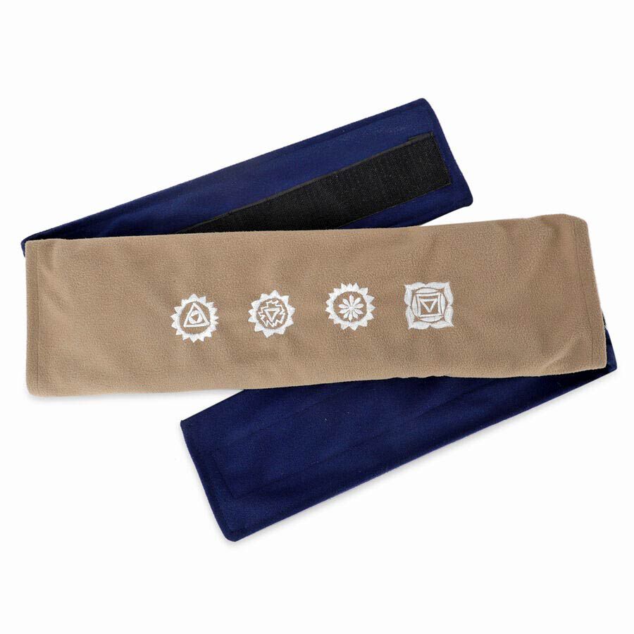 Shungite Navy and Beige Belt (Size 127x10cm) weight - 1.01 lbs