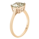 14K Yellow Gold AGI Certified AAA Natural Turkizite Solitaire Ring 2.00 Ct.
