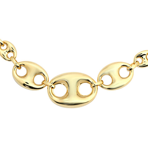 Hatton Garden Close Out Mariner Bracelet in 9K Gold 7 with 1 inch
