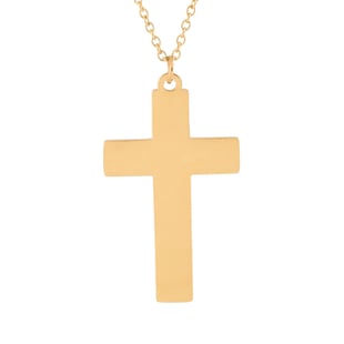 Cross Necklace (Size - 20) in Gold tone