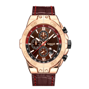 GAMAGES OF LONDON Limited Edition Hand Assembled Turbulence Automatic Movement Brown Dial Water Resi