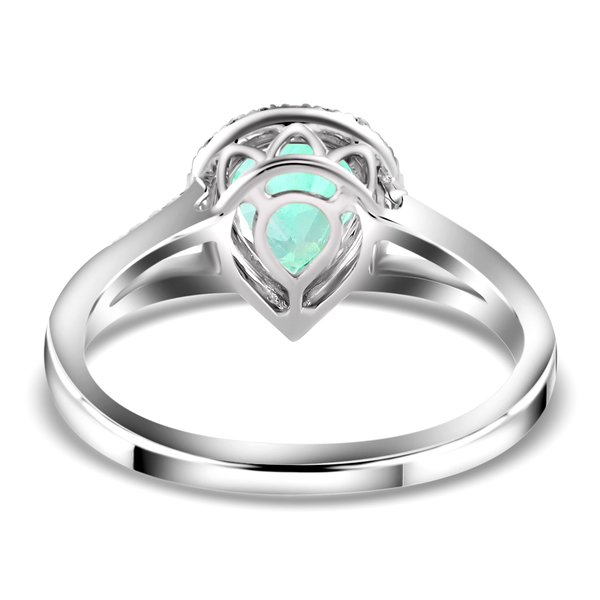 RHAPSODY 950 Platinum AAAA Boyaca Colombian Emerald and Diamond (VS/E-F) Ring 1.60 Ct.