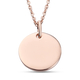 Rose Gold Overlay Sterling Silver Pendant with Chain (Size 18)