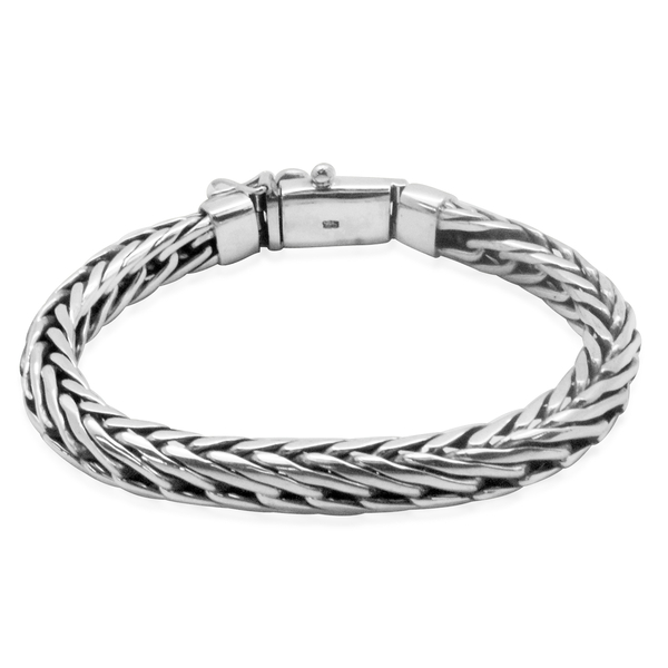 Royal Bali Collection Sterling Silver Braided Bracelet (Size 8), Silver wt. 48.43 Gms.