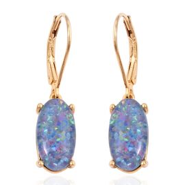Opal Earrings - Fire Australian Opal Earrings in UK - TJC