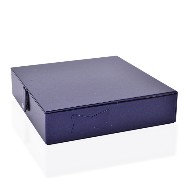 Dark Blue Colour Jewellery Box (Size 23x23x6 Cm)