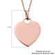 Rose Gold Overlay Sterling Silver Pendant with Chain (Size 18), Silver Wt. 5.70 Gms