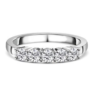 RHAPSODY 0.50 Ct Diamond Band Ring in 950 Platinum 4.03 Grams IGI Certified VS EF