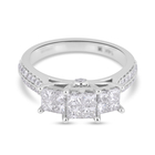 NY Close Out 14K White Gold Diamond (I1/G-H) Ring (Size M) 1.00 Ct.