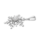 Lustro Stella Platinum Overlay Sterling Silver Pendant Made with Finest CZ 1.45 Ct.