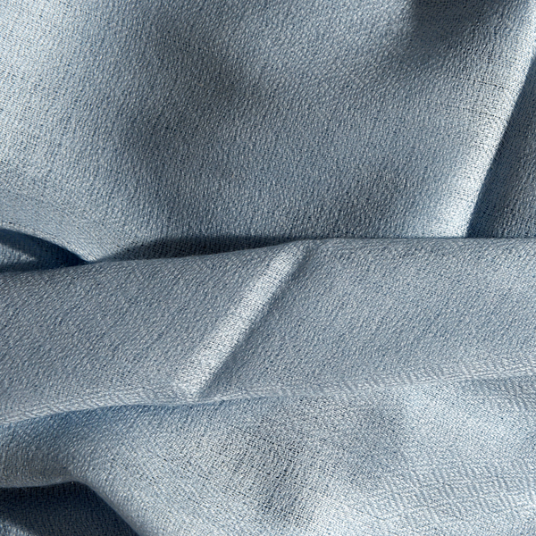 Limited Available - Super Soft- 100% Cashmere Wool Sky Blue Colour Scarf with Fringes (Size 200X70 Cm)
