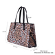 LOCK SOUL Light Brown Leopard Pattern Convertible Bag with Shoulder Strap