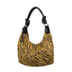 Bulaggi Collection - Zebra Hobo Shoulder Bag with Zipper Closure (Size 31x23x13 Cm) - Dark Yellow