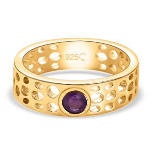 RACHEL GALLEY Amethyst Ring in 18K Vermeil Yellow Gold Overlay Sterling Silver