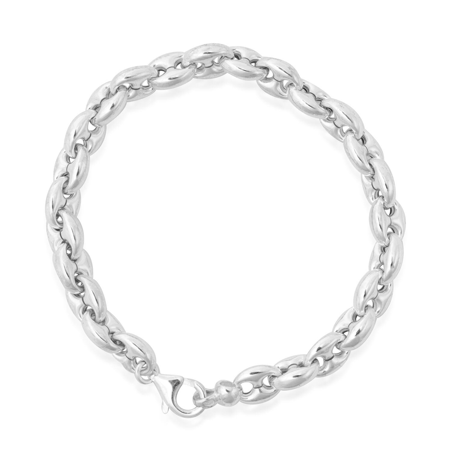 JCK VEGAS SHOW Sterling Silver Mariner Bracelet (Size 7.5), Silver wt 11.84 Gms.