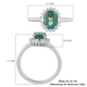 RHAPSODY 950 Platinum AAAA Natural Zambian Emerald and Diamond (VS/E-F) Ring 1.40 Ct.