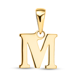 9K Yellow Gold Initial M Pendant