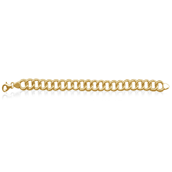 Ottoman Treasure 9K Y Gold Curb Necklace (Size 20), Gold wt 16.90 Gms.