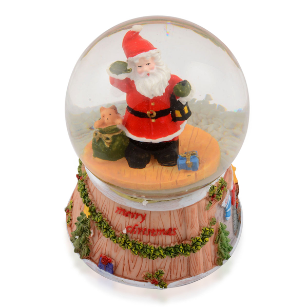 Moving Musical Multi Colour Lighted Santa Water Globe