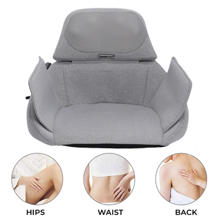 Light Grey Foldable Massage Chair with Remote Control