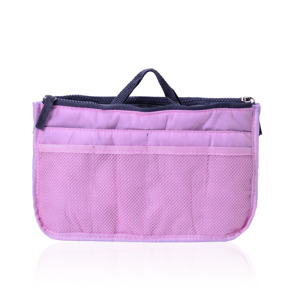Set of 2 - Pink Colour Foldable Backpack and Storage Bag (Size 44x30x13 Cm, 26.5x16x9.5 Cm)