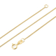 One Time Close Out Deal - ILIANA 18K Yellow Gold Curb Necklace (Size - 18) With Spring Ring Clasp.