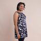 JOVIE Abstract Pattern Sleeveless A-Line Tunic (Size:S/M, 8-14) - Black and White