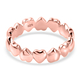 Rose Gold Overlay Sterling Silver Heart Ring
