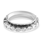 Artisan Crafted - Polki Diamond Full Eternity Ring (Size M) in Sterling Silver 1.00 Ct, Silver wt. 6.39 Gms