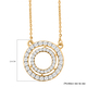 Moissanite Necklace (Size - 18) in 14K Gold Overlay Sterling Silver 1.10 Ct.