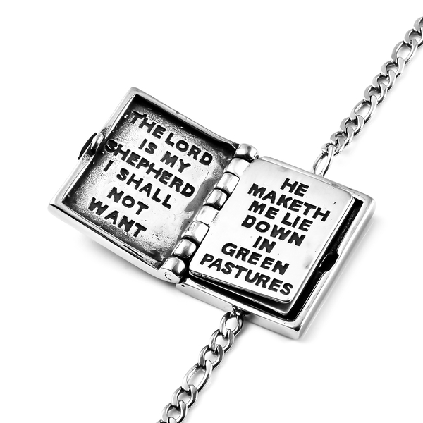 Holy Bible Bracelet (Size 7) in Stainless Steel