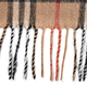 La Marey 100% Wool Check Pattern Scarf (Size 160x30 Cm) - Brown & Black