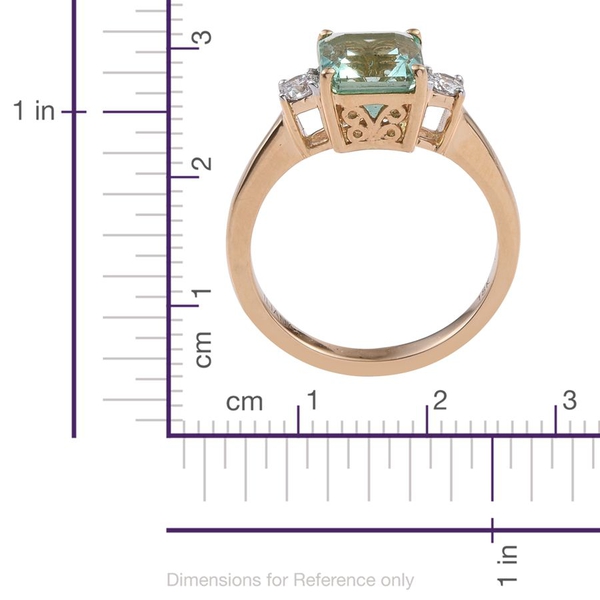 ILIANA 18K Y Gold Boyaca Colombian Emerald (Oct 2.20 Ct), Diamond Ring 2.400 Ct.
