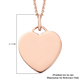Rose Gold Overlay Sterling Silver Pendant with Chain (Size 18), Gold Wt. 6.12 Gms