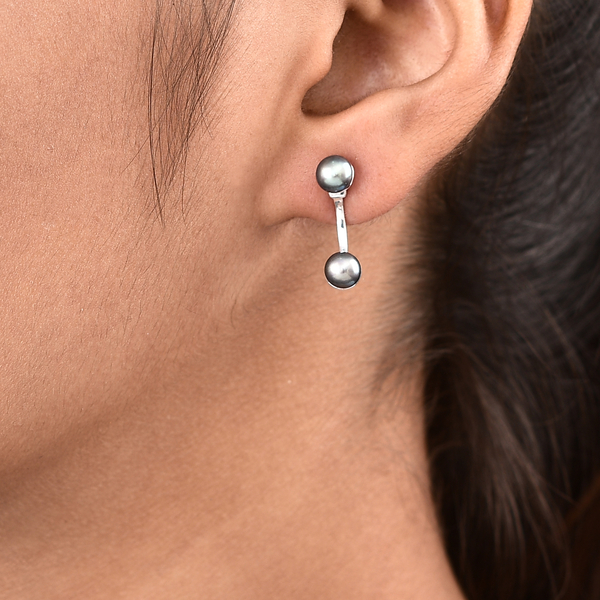 Freshwater Peacock Pearl Detachable Earrings (with Push Back) in Sterling Silver