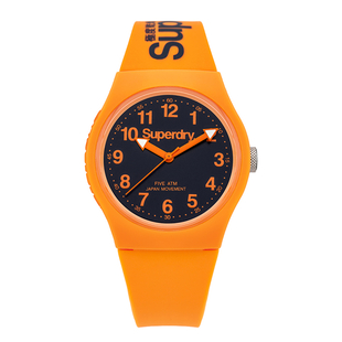 SUPERDRY Japanese Movement Water-Resistant Watch - Orange