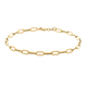 Hatton Garden Close Out - 9K Yellow Gold Paper Clip Bracelet (Size - 7.5) with Lobster Clasp
