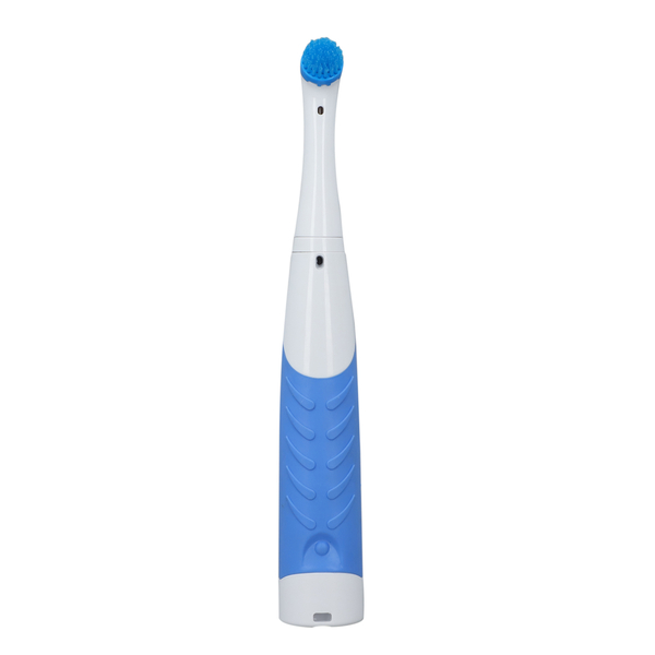 4 in 1 Sonic Scrubber Automatic Brush Cleaner (Battery AAx4 not incl.) (Size:26x3Cm) - Blue and Whit