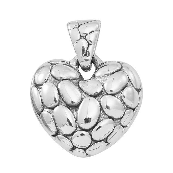Thai Sterling Silver Heart Pendant, Silver wt 5.03 Gms.