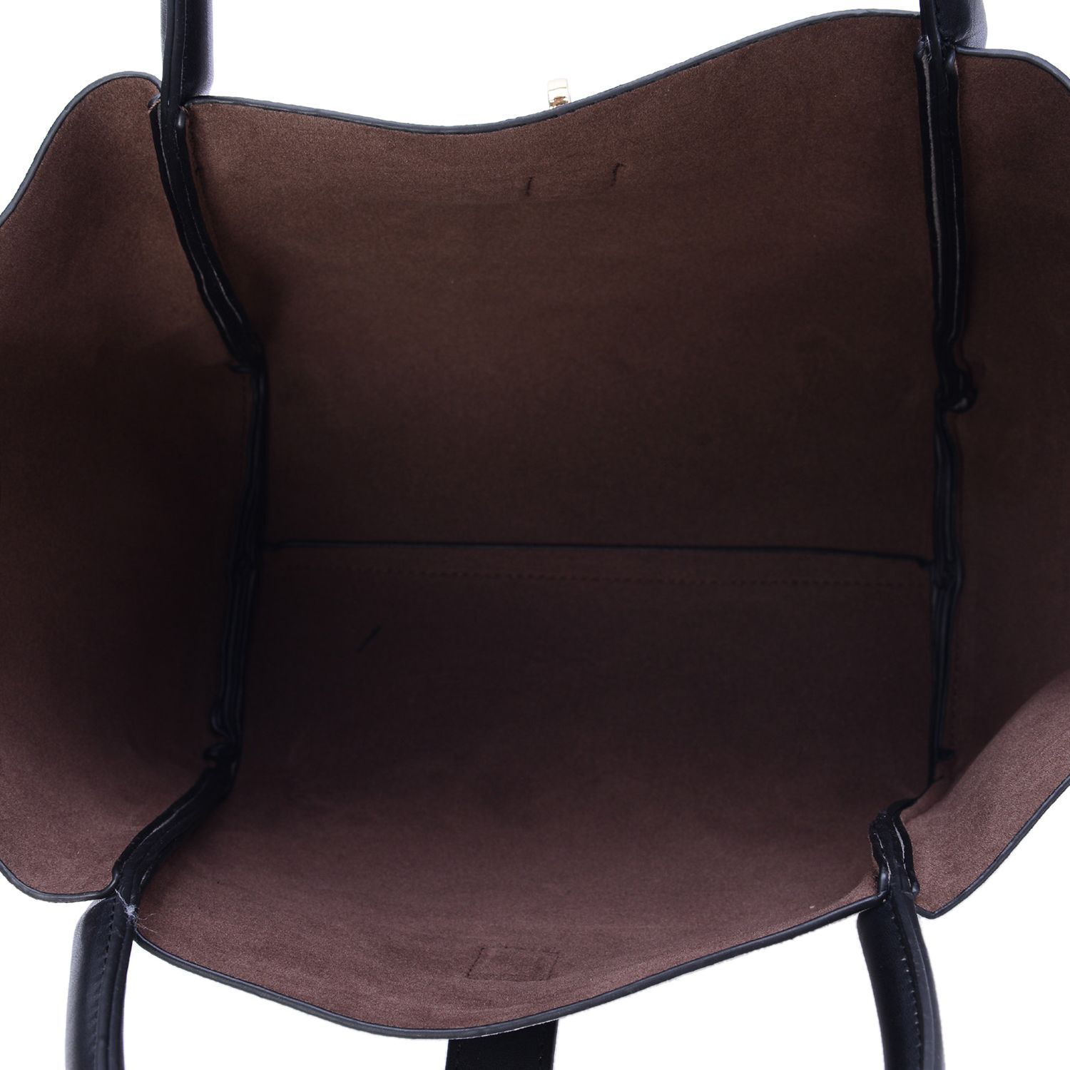 Set of 2 - Grey Colour Tote Bag and Black Colour Crossbody Bag with Adjustable and Removable Shoulder Strap (Size 38x23.5x13.5 and 33x19x12 Cm)