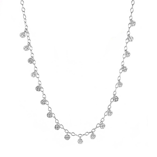 New York Close Out Deal- Sterling Silver Necklace (Size - 18) with Lobster Clasp
