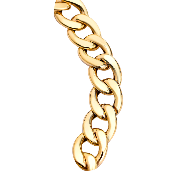 Hatton Garden Close Out Deal - 9K Yellow Gold Curb Bracelet (Size - 8) with Lobster Clasp, Gold Wt. 7.50 Gms