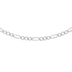 Sterling Silver Figaro Chain (Size 22) With Lobster Clasp, Silver wt 11.40 Gms
