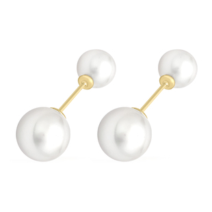 9K Yellow Gold   Pearl  Earring 5.80 pc,  Gold Wt. 1.7 Gms  5.800  Ct.