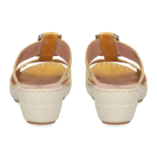 Caprice Leather Nappa Wider Fit Slider Sandal