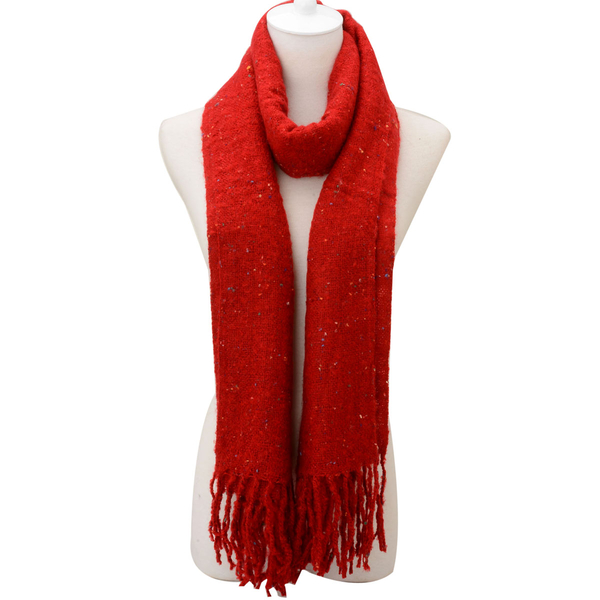 Red Colour Scarf (Size 60x190 Cm)
