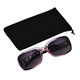 Full-Rim Sunglasses with Polycarbonate Frame Lens - Purple & Silver