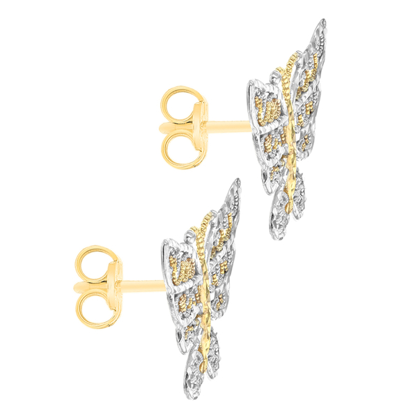 9K Yellow Gold  Earring,  Gold Wt. 0.9 Gms