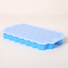 Set of 2 - Honeycomb Shaped Ice Cube Mould (Size 12x21x2cm) - Blue & Red