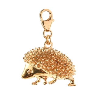 Hedgehog Charm in 14K Gold Overlay Sterling Silver, Silver wt 7.31 Gms.